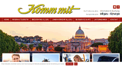 Desktop Screenshot of komm-mit-reisen.net