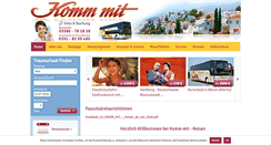 Desktop Screenshot of komm-mit-reisen.eu